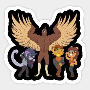 Jock-Bird & crew Sticker